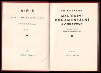 František Kovárna: Malířství ornamentální a obrazové
