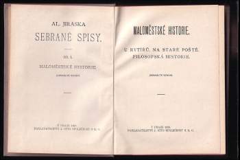 Alois Jirásek: Maloměstské historie