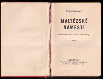 Vilém Neubauer: Maltézské náměstí