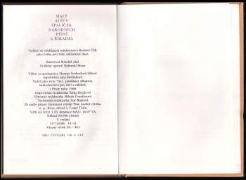Mikoláš Aleš: Malý Alšův Špalíček národních písní a říkadel