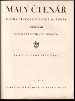 František Serafínský Procházka: Malý čtenář, KOMPLETNÍ ROČNÍK LV.