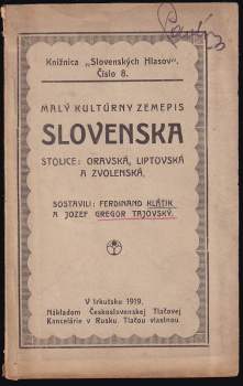 Malý kultúrny zemepis Slovenska