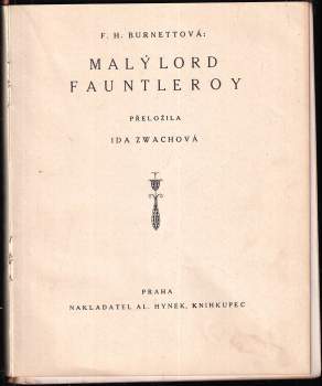 Frances Hodgson Burnett: Malý lord Fauntleroy