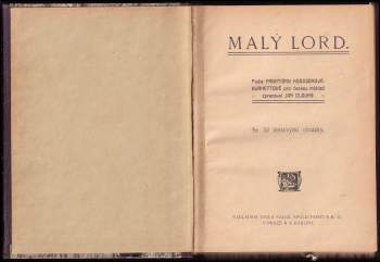 Jan Dlouhý: Malý lord