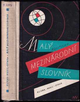 Miroslav Klivar: Malý mezinárodní politický slovník