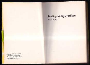 Patrik Hartl: Malý pražský erotikon