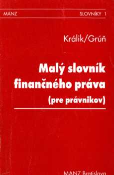 Malý slovník finančného práva