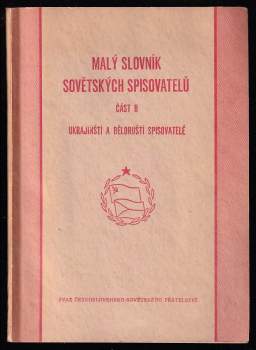 Malý slovník sovětských spisovatelů