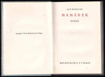 Jan Morávek: Mamánek