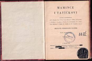 Jan Neruda: Mamince i tatíčkovi