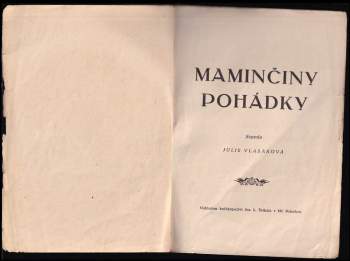 Julie Vlasáková: Maminčiny pohádky
