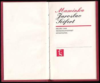 Jaroslav Seifert: Maminka