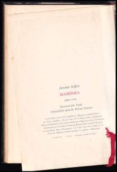 Jaroslav Seifert: Maminka