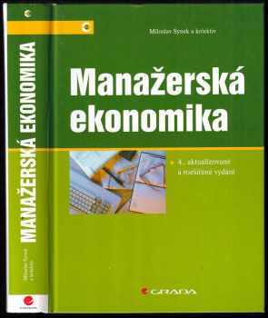 Miloslav Synek: Manažerská ekonomika