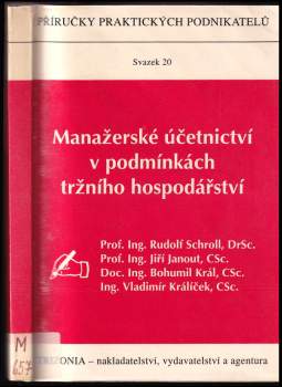 Manažerské účetnictví v podmínkách tržního hospodářství