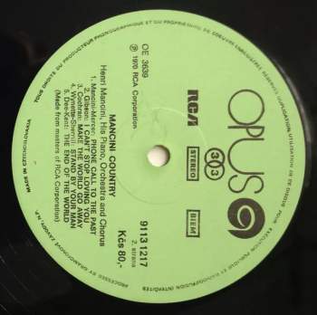 Henry Mancini And His Orchestra And Chorus: Mancini Country