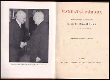 Jan Šrámek: Mandatář národa