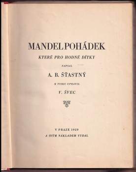 Alfons Bohumil Šťastný: Mandel pohádek