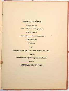 Alfons Bohumil Šťastný: Mandel pohádek