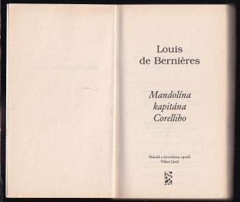 Louis De Bernières: Mandolína kapitána Corelliho