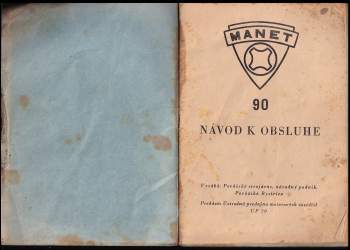 Manet 90 - návod k obsluhe