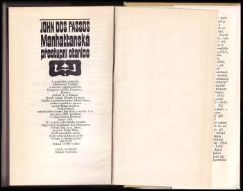 John Dos Passos: Manhattanská přestupní stanice