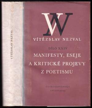 Vítězslav Nezval: Manifesty, eseje a kritické projevy z poetismu