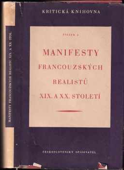 Manifesty francouzských realistů XIX. a XX. století