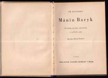 František Bulánek-Dlouhán: Mánin Baryk