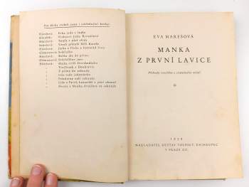 Eva Marešová: Manka z první lavice