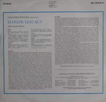Giacomo Puccini: Manon Lescaut, Arien Und Szenen