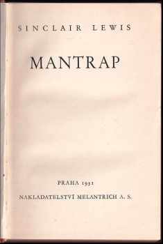 Sinclair Lewis: Mantrap