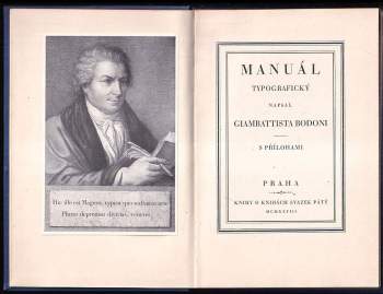 Giambattista Bodoni: Manuál typografický
