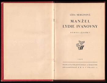 Lída Merlínová: Manžel Lydie Ivanovny