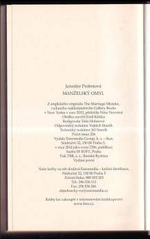 Jennifer Probst: Manželský omyl