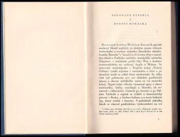 Bertrand Russell: Manželství a mravnost