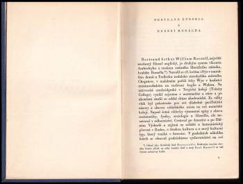 Bertrand Russell: Manželství a mravnost