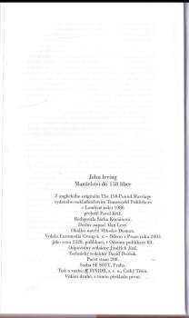 John Irving: Manželství do 158 liber