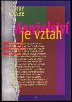 Manželství je vztah