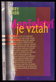 Manželství je vztah