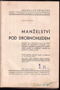 A Sterling: Manželství pod drobnohledem