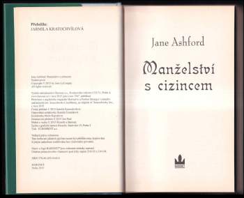 Jane Ashford: Manželství s cizincem