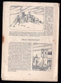 Mapa hradů a zámků Československé republiky