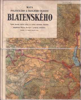 Mapa politického a školního okresu Blatenského