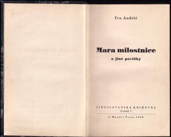 Ivo Andrić: Mara milostnice a jiné povídky