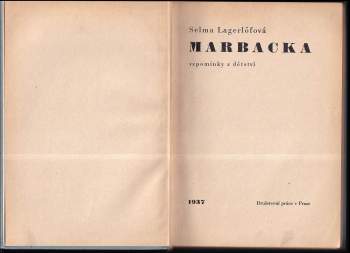 Selma Lagerlöf: Marbacka
