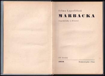 Selma Lagerlöf: Marbacka