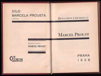 Benjamin Crémieux: Marcel Proust