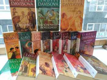 Lindsey Davis: Marcus Didius Falco KOMPLET 17 knih (Měděná Venuše + Poslední dějství v Palmýře + Ztracené stříbro + Mrtvola v lázni + Oda na bankéře + Jupiterův mýtus + Zločin nemá dovolenou + Žalobci + Bronzové stíny + Čas odejít + Saturnálie + Soumrak v Cordubě + Tři ruce ve fontáně + Jedna panna navíc + Šelmy v aréně + Poseidonovo zlato + Železná ruka)