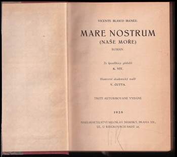 Mare nostrum : (Naše moře) : román